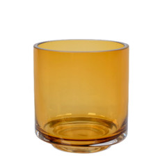 Imagem de VASO DECORATIVO DE VIDRO ÂMBAR 10X10CM - GRILLO 52885 - Grillo Ltda