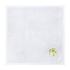 Imagem de GUARDANAPO BORDADO 45X45CM BRANCO - RAFIMEX  - Rafimex Comercial Imp E Exp Ltda