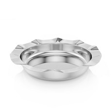 Imagem de CENTRO DE MESA DE AÇO INOX BONBON 28,5CM X 7,5CM - WOLFF - Rojemac Impotacao E Exportacao Ltda