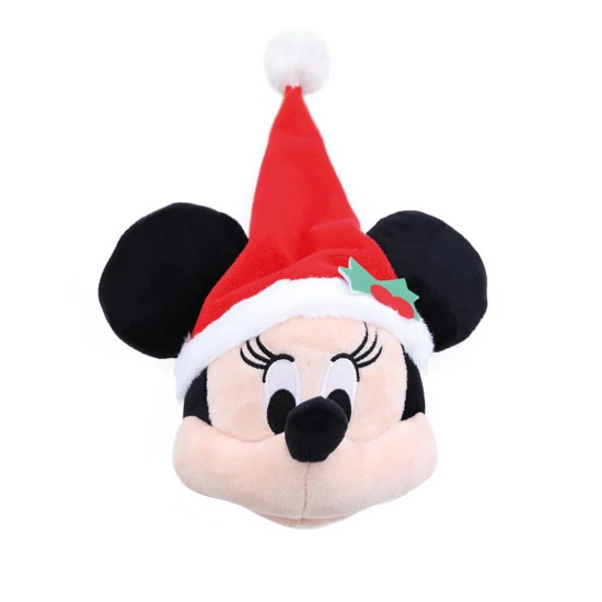 Imagem ENFEITE CABEÇA MINNIE COM GORRO DISNEY 15X20X15CM - CROMUS 