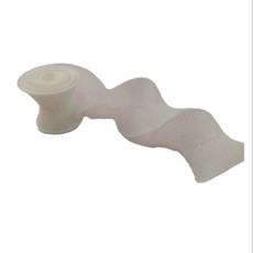 Imagem de FITA NATALINA ARAMADA DECORATIVA COR BRANCO 12CM X 4,57M - GRILLO 52524 - Grillo Ltda