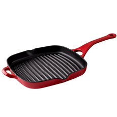 Imagem de GRILL 24CM 1L SAUTÉ VERMELHO HAUS CONCEPT Ø24X24X3,3CM | 1L - VERMELHO HAUS HAUS - Brinox Metalurgica Sa