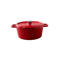 Imagem de MINI CAÇAROLA EM FERRO COM TAMPA HAUS SAUTÉ Ø10X4,5CM COR VERMELHO - BRINOX  - Brinox Metalurgica Sa