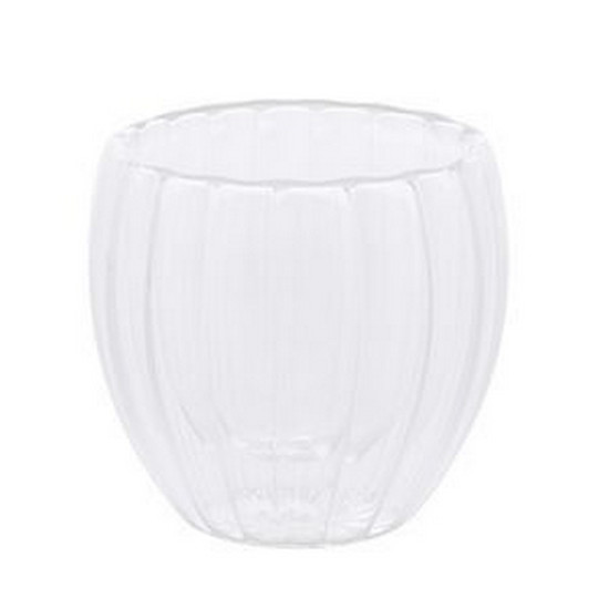Imagem CONJUNTO 2 COPOS DE CAFÉ PAREDE DUPLA DE VIDRO BOROSSILICATO CLASSIC 80ML