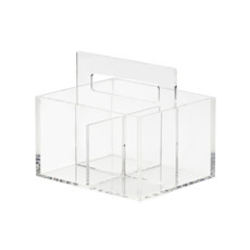 Imagem de GALHETEIRO MDO1 DE ACRÍLICO COM 4 DIVISÓRIAS 20,3X20,3X18CM - ONOM  - Onom Design Projetos Personalizados Eireli