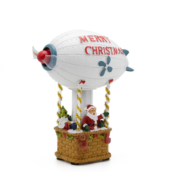 Imagem DIRIGIVEL NOEL MERRY CHRISTMAS 24X12X23CM - TOK DA CASA 