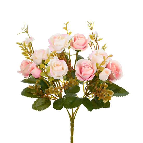 BUQUÊ ROSA X5 COM COMPLEMENTOS ROSA 10X29CM - GRILLO 47010 - Grillo ...