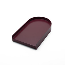 Imagem de BANDEJA DECORATIVA COM BORDA GRANDE MAGENTA 15X26X4CM - S2 - S2 Moveis E Decoracoes Ltda