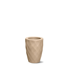 Imagem de VASO DECORATIVO SAFIRA CÔNICO 40 COR AREIA 40X30X20CM - NUTRIPLAN  - Nutriplast Industria E Comercio Ltda