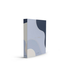 Imagem de CAIXA LIVRO DECORATRIVA / BOOK BOX ORGANIC WAVE BLUE II30X23X3CM - GOODS BR  - Goods Br Distribuidora Ltda