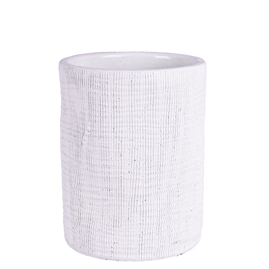 Imagem VASO DECORATIVO RUSTICO EM CIMENTO 12X12X15CM OFF WHITE - GRILLO 53095