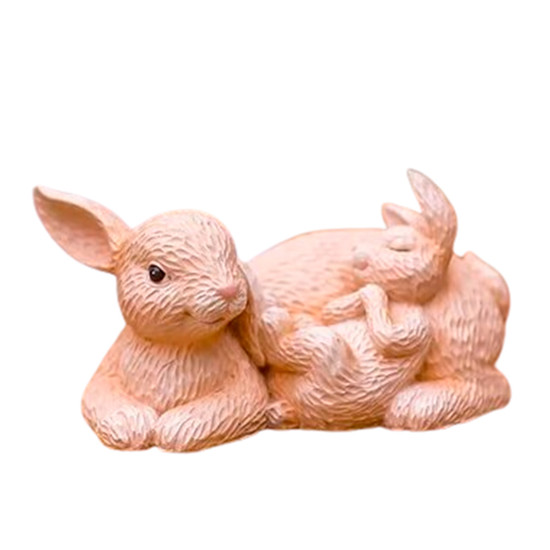 Imagem COELHO KALVIN NANINHA LINHA FLORES DE RESINA 21X25CM - PORTLAND 