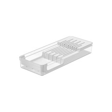 Imagem de ORGANIZADOR DE FACAS CLEAR 37,5 X 15 X 5,6 CM COR BRANCO - OU  - Martiplast Ind Com De Plasticos Ltda