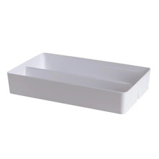 Imagem de ORGANIZADOR DE PLASTICO BRANCO COM DIVISORIAS 40 X 25 X 7,5 CM - PARAMOUNT  - Paramount Ind E Com De Plast Ltda