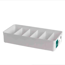 Imagem de ORGANIZADOR DE PLASTICO BRANCO COM DIVISORIAS 35,5 X10,5 X7,5 CM - PARAMOUNT - Paramount Ind E Com De Plast Ltda