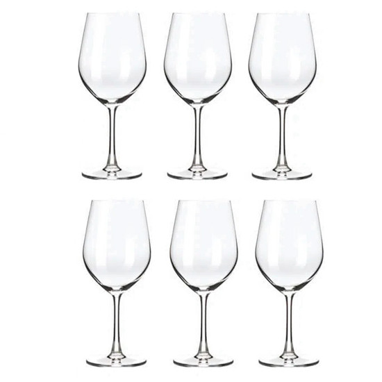 Imagem CONJUNTO 6 TAÇAS PARA VINHO BORDEAUX COSMOPOLITAN EM VIDRO 590ML