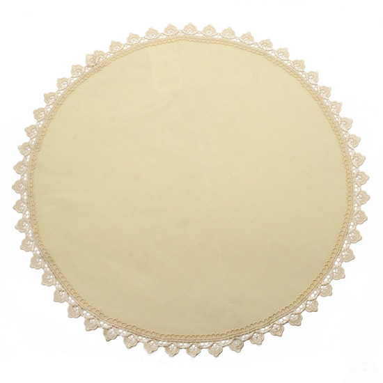 Imagem LUGAR AMERICANO 45CM DIÂMETRO COR NUDE EM POLIESTER - RAFIMEX