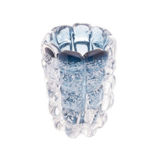 Imagem de VASO DE VIDRO ITALY AZUL 10CM X 13CM - LYOR - Coliseu Presentes Ltda
