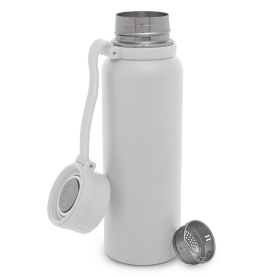 Imagem GARRAFA TÉRMICA DE AÇO INOX EXPLORER BRANCA 650ML - LYOR