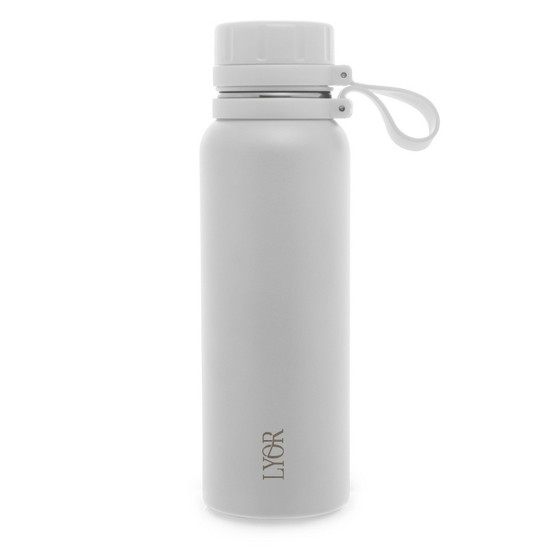 Imagem GARRAFA TÉRMICA DE AÇO INOX EXPLORER BRANCA 650ML - LYOR