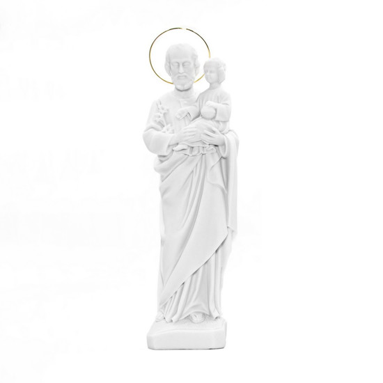 Imagem IMAGEM DECORATIVA SÃO JOSÉ COR BRANCO E DOURADO 32CM - VIGORE 