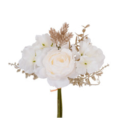 Imagem de RAMALHETE DE HORTENSIA E RANUNCULOS X5 OFF WHITE - GRILLO 52765 - Grillo Ltda