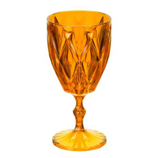 Imagem de TAÇA DIAMANTE AMARELO TRANSLUCIDO EM PLASTICO 9X17CM 300 ML - PLASTIFESTA  - Plastifesta Comercio E Industrias Eirelli