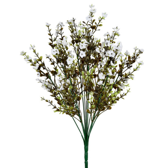 Imagem BUQUÊ DECORATIVO CARINHO DE MÃE BRANCO EM PLÁSTICO MOLDÁVEL 44X19 CM - GRILLO