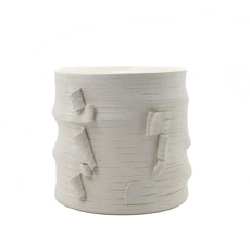 Imagem de VASO DECORATIVO COM BORDA REGULAR COR BRANCO 23X23X22CM - 6F - 6f Decoracoes Exportacao Importacao E Comercio Ltda