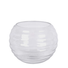 Imagem de VASO DECORATIVO EM VIDRO TRANSPARENTE 12X12X14CM - GRILLO 52900 - Grillo Ltda