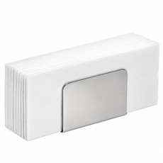Imagem de PORTA GUARDANAPO ORIGAMI EM INOX COR PRATEADO 9 X 4.5 X 8 CM - RIVA  - Br Comercio De Utensilios Domesticos Eireli