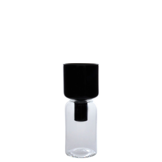 Imagem VASO DECORATIVO  DESC II COR PRETO6,5X6,5X16CM - WINTH 