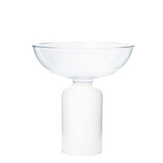 Imagem de VASO DECORATIVO TUBO COR BRANCO 16X16X17CM - WINTH  - Winth Comercio De Artigos Para Presentes Eirelli 