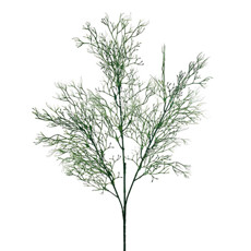 Imagem de HASTE DECORATIVA DE CAPIM BRANCO EM PLÁSTICO MOLDÁVEL 70X15 CM - GRILLO - Grillo Ltda