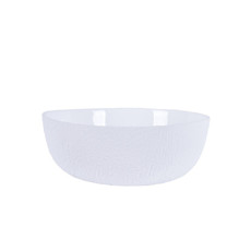 Imagem de VASO DECORATIVO EM VIDRO COR BRANCO 17X17X6CM - GRLLO 53041 - Grillo Ltda