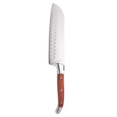 Imagem de FACA SANTOKU COM CABO DE MADEIRA E AÇO INOX LAGUIOLE BY WOLFF 31,5CM - WOLFF - Rojemac Impotacao E Exportacao Ltda