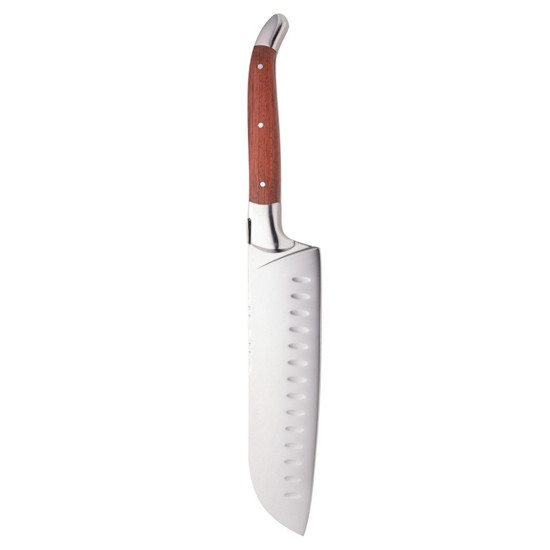 Imagem FACA SANTOKU COM CABO DE MADEIRA E AÇO INOX LAGUIOLE BY WOLFF 31,5CM - WOLFF