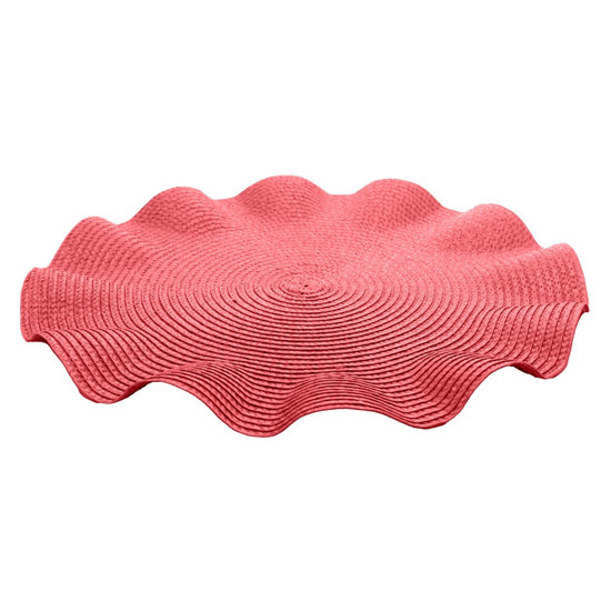 Imagem LUGAR AMERICANO DE POLIÉSTER BABADO VERMELHO 38CM - WOLFF