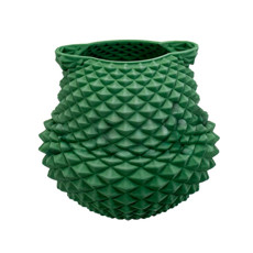 Imagem de VASO DECORATIVO EM PORCELANA COR VERDE G 29X28CM  - LUCATTI  - Lucatti Artes E Decoracoes Ltda