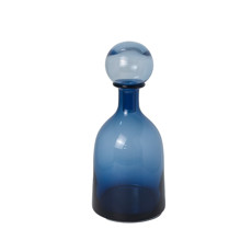 Imagem de VASO DECORATIVO EM VIDRO COR AZUL 34X15X15CM - GRILLO 54762 - Grillo Ltda