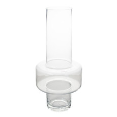 Imagem de VASO DECORATIVO EM VIDRO TRANSPARENTE 10X19X40CM - GRILLO 54766 - Grillo Ltda