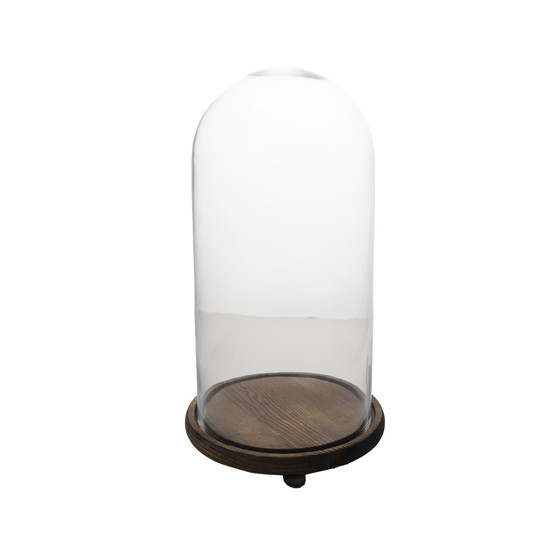 Imagem VASO DECORATIVO DE VIDRO TRANSPARENTE 17X17X33CM - GRILLO 55128