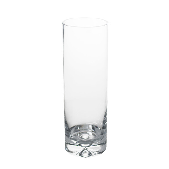 Imagem VASO DECORATIVO DE VIDRO TRANSPARENTE 12X12X35CM - GRILLO 54307