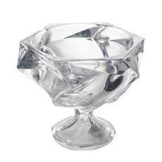 Imagem de VASO DECORATIVO DE VIDRO TRANSPARENTE 27X27X22CM - GRILLO 54699 - Grillo Ltda