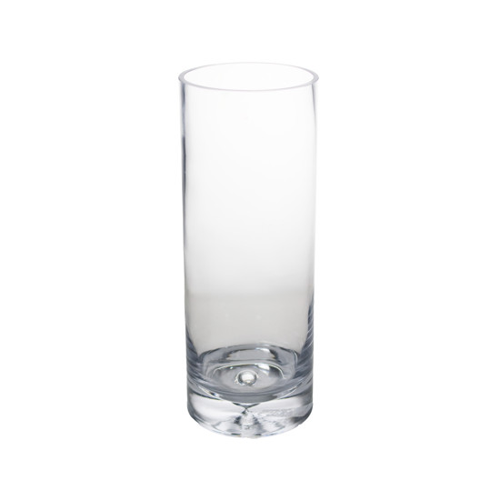 Imagem VASO DECORATIVO DE VIDRO TRANSPARENTE 15X15X40CM - GRILLO 54306