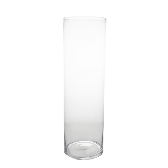 Imagem VASO DECORATIVO EM VIDRO TRANSPARENTE 15X15X50CM - GRILLO 55119