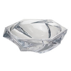 Imagem de VASO DECORATIVO DE VIDRO TRANSPARENTE 34X34X10CM - GRILLO 54697 - Grillo Ltda