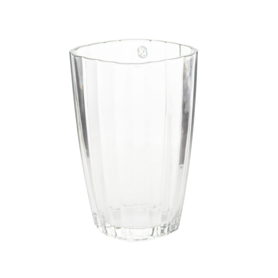 Imagem VASO DECORATIVO DE VIDRO TRANSPARENTE 18X12X28CM - GRILLO 55189