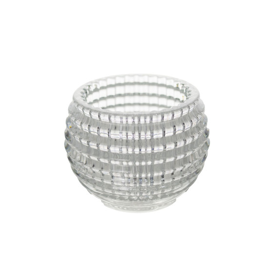 Imagem VASO DECORATIVO EM VIDRO TRANSPATENTE 14X14X11CM - GRILLO 55161