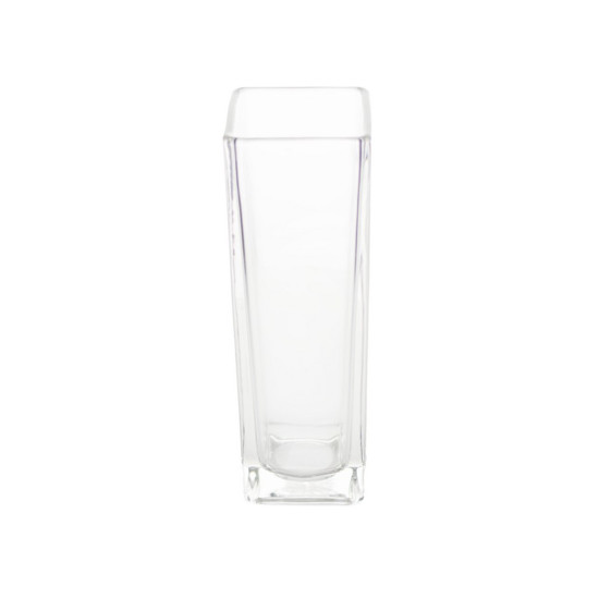 Imagem VASO DECORATIVO DE VIDRO TRANSPARENTE 8X8X24CM - GRILLO 55172